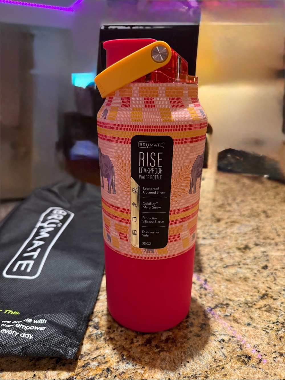 BRUMATE Savannah Sunrise 35oz Rise bottle NIB
